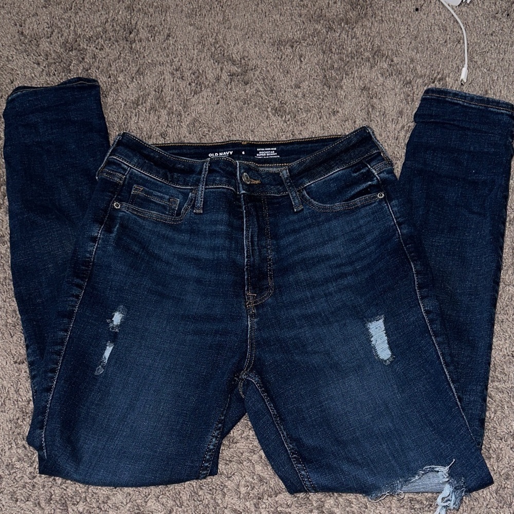 Old Navy Women's Dark Blue  Jeans